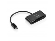 Кабель USB 2.0 OTG для телефонов, планшетов MicroSD, SD/MicroBM, провод 12см (блистер) "Gembird"