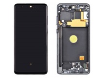 Дисплей для Samsung N770F Galaxy Note10 Lite в рамке + тачскрин (черный) 100%