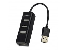 Хаб  USB Perfeo 4 Port, (PF-HYD-6010H Black) чёрный