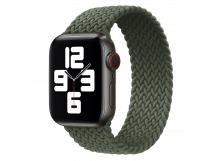 Ремешок - ApW14 для Apple Watch 38/40 mm тканевый монобраслет L (dark green)