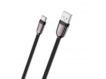 Кабель USB HOCO (U74) Type-C (1,2м) плоский (черный)