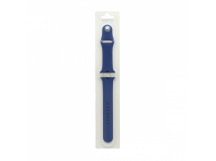 Силиконовый ремешoк для часов Apple Watch 38/40мм синий (020) (L)