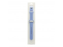 Силиконовый ремешoк для часов Apple Watch 42/44/45/49 мм голубой (047) (L)