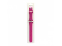 Силиконовый ремешoк для часов Apple Watch 42/44/45/49 мм розовый (052) (L)