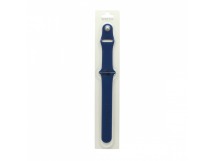 Силиконовый ремешoк для часов Apple Watch 42/44/45/49 мм синий (020) (L)
