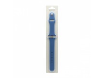 Силиконовый ремешoк для часов Apple Watch 42/44/45/49 мм синий (024) (L)