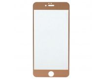 Защитное стекло 4D для Apple iPhone 6 Plus золотистое