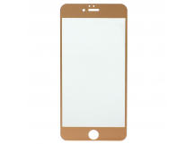 Защитное стекло 5D для Apple iPhone 6 Plus золотистое