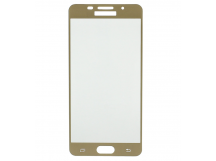 Защитное стекло Full Glass для Samsung Galaxy A5 2016 (A510) золотистое (Base GC)