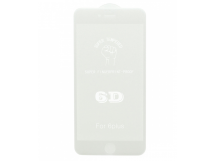 Защитное стекло 6D для Apple Iphone 6 Plus белое