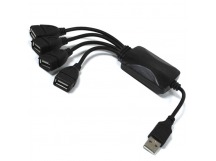 Разветвитель USB (HUB) 4 порта SMART (цвет чёрный, в блистере)