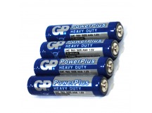 Батарейка GP мизинчиковая (ААА) солевая R03 - 4 Power Plus`/4 шт., цена за упаковку (в тех. упаковке)