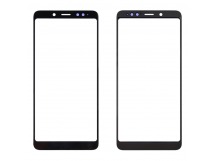 Стекло для переклейки на Xiaomi Redmi Note 5/Note 5 Pro + OCA (черный)