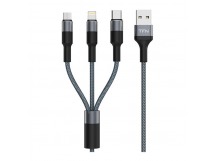 TFN кабель 3in1 USB 1.2m graphite