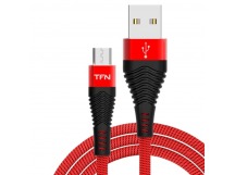 TFN кабель microUSB forza 1.0m red-black