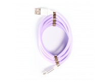 Кабель USB - micro USB - MCM-1 100см 2,4A (violet) (122447)