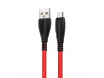 Кабель USB - micro USB Borofone BX38 Cool 100см 2,4A  (red) (122820)