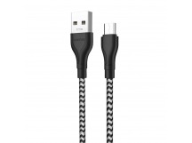 Кабель USB - micro USB Borofone BX39 Beneficial (black/white)(122817)