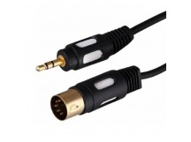 Шнур шт. Е5 - шт.3,5мм 1,5м Gold "Rexant"