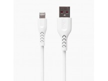 Кабель USB - Apple lightning SKYDOLPHIN S49LB 200см 3A (white) (105937)