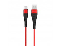 Кабель USB - Type-C Borofone BX32 Munificent 5A, 100 см,(red)