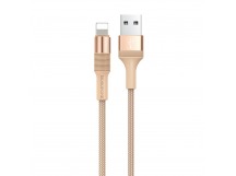 Кабель USB - Apple lightning Borofone BX21 100см 2,4A  (gold) (122769)