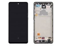 Дисплей для Samsung A725F Galaxy A72 в рамке + тачскрин (черный) 100%