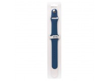 Ремешок - ApW Sport Band Apple Watch 38/40/41 mm силикон на кнопке (S) (blue) (107167)