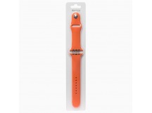 Ремешок - ApW Sport Band Apple Watch 42/44/45/49 мм силикон на кнопке (L) (orange) (79560)