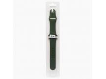 Ремешок - ApW Sport Band Apple Watch 42/44/45/49 mm силикон на кнопке (S) (pine green) (110891)