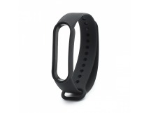 Силиконовый ремешок для Xiaomi Mi Band 5/6 черный (028)