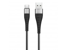 Кабель USB - Type-C Borofone BX32 Munificent 3A, 100 см, (black)