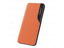                                 Чехол-книжка Xiaomi Poco M3 Smart View Flip Case под кожу оранжевый*