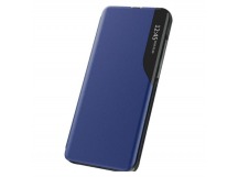                                 Чехол-книжка Xiaomi Poco M3 Smart View Flip Case под кожу синий*