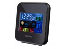 Часы-метеостанция Perfeo "Blax", (PF-622BS)