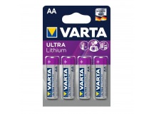 Батарейка AA Varta ULTRA Lithium FR6 BL4 (40)(400)(128053)