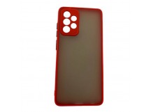 Чехол Samsung A52 (2021) Противоударный Матовый Красный