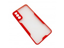 Чехол Samsung S21 Plus (2021) Силикон Bubble Красный
