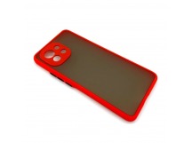 Чехол Xiaomi Mi 11 (2021) Противоударный Матовый Красный