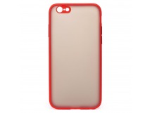 Чехол-накладка - PC041 для Apple iPhone 6/iPhone 6S (red/black)