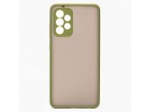 Чехол-накладка - PC041 для Samsung SM-A725 Galaxy A72 (green/black)