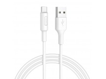 Кабель USB - Type-C Hoco X25 Soarer (100 см) (white)