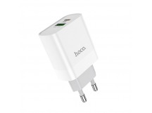 Сетевое зарядное устройство USB/Type-C Hoco C80A (3А, QC3.0, PD) Белый