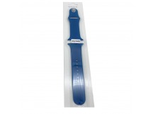 Ремешок для Apple Watch 42/44/45/49 mm №08 силиконовый Темно-Синий (Размер SM)