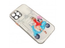 Чехол iPhone 12 Pro Силикон Print (Girl in Paris) 