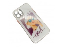 Чехол iPhone 12 Pro Силикон Print (Girls) 