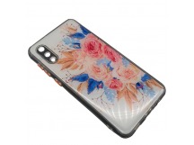 Чехол Samsung A02/M02 (2021) Силикон Print (Flowers) 