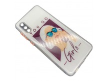 Чехол Samsung A02/M02 (2021) Силикон Print (Girls) 