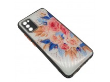 Чехол Samsung A02s (2020) Силикон Print (Flowers) 