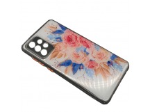 Чехол Samsung A72 (2021) Силикон Print (Flowers) 